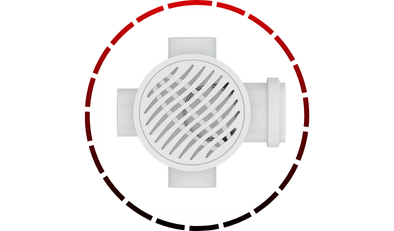 caixa sifonada pvc porta grelha 100x100x50mm quadrada branca tigre 45