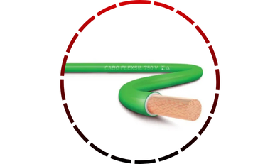 rolo cabo flexivel 750v 4mm 100 metros verde sil45 1