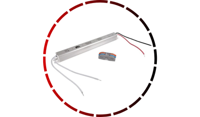 driver slim 24w 2a para fita de led 12v ip20 pix ilumi 45