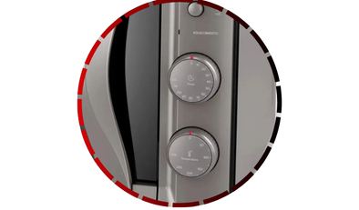 forno eletrico bancada sonetto vidro espelhado 44l 220v mueller 45 3