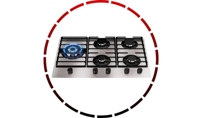 cooktop 5 bocas a gas tripla chama mesa de aluminio mcg5bl bivolt mueller 45 3