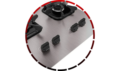 cooktop 4 bocas de aluminio com ultra chama e grades de ferro fundido mueller 45 2