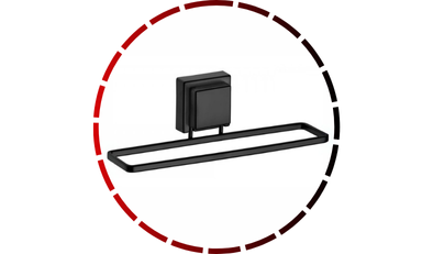 toalhiero de lavabo 25cm preto fosco future 45 1