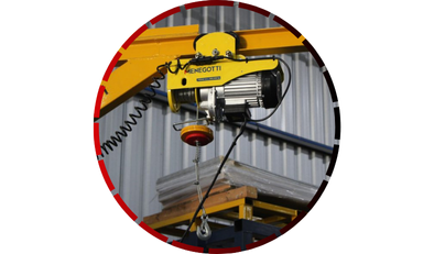 guincho coluna prime trole eletrico 300600kg 126m cmotor monofasico 220v 60hz menegotti 45 1