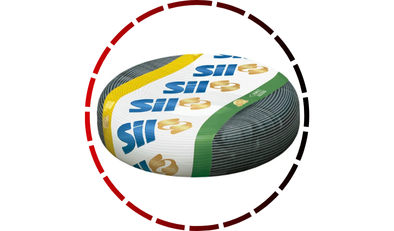 rolo com 100 metros de cabo flexivel 750v 1mm preto sil 45 1