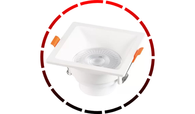 spot led embutir quadrado recuado 3w bivolt abs pc branco blumenau iluminacao 546 1