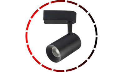spot smart para trilho aluminio 7w led preto bivolt blumenau iluminacao 1