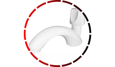 torneira para lavatorio de mesa alta orbe branco 12 tigre 45