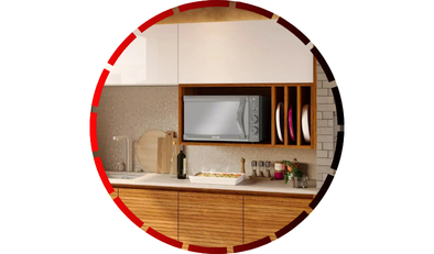 forno eletrico de bancada espelhado 50 litros e vidro duplo 220v mueller 45 8