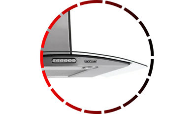 coifa de parede vidro curvo duto slim inox 70cm 220v fogatti4 5 3