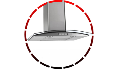 coifa de parede 60cm vidro curvo duto slim inox fogatti 4 5