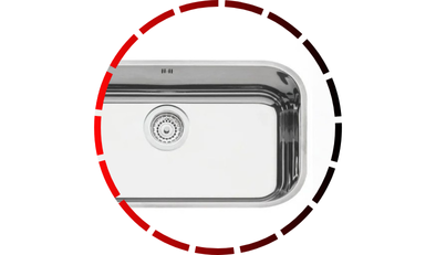 cuba lavinia 56 bl em aco inox alto brilho 56x34 cm tramontina 45 2