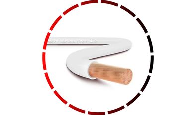 rolo cabo flexivel 750v 1 50mm 100 metros branco sil 45 1