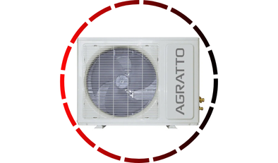 ar condicionado split eco quente e frio hi wall 22 000 btus agratto 220v 45 2