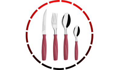 faqueiro itaparica vermelho com 24 pecas brinox 5 2