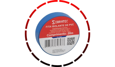 fita isolante 19mm x 20m azul cca 45
