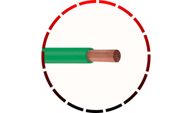 rolo com 100m de cabo de cobre 750v 2 5mm verde corfio 589 1