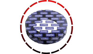 rolo com 100m de cabo de cobre 750v 2 5mm preto corfio 45 2