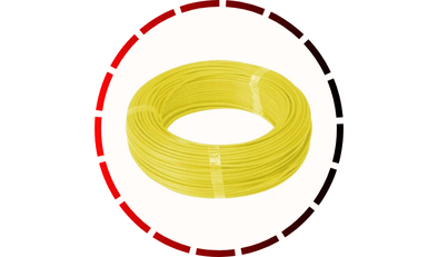 rolo com 100m de cabo de cobre 750v 1 5mm amarelo corfio 482 2
