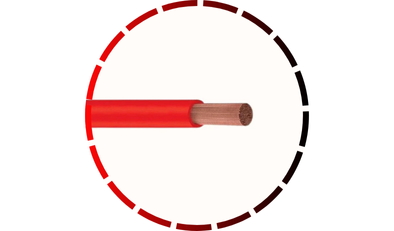 rolo com 100m de cabo de cobre 750v 1 5mm vermelho corfio 48 1