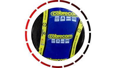 rolo cabo flexivel 750v 4mm 100 metros preto cobrecom54