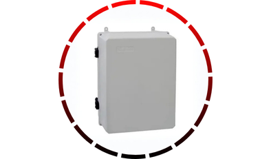 caixa de pvc ip65 cinza com dobradica 35x26x17cm cca4 8