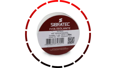 fita isolante 18mm x 20m branca cca 45