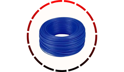 rolo com 100m de cabo de cobre 750v 2 5mm azul escuro corfio 45