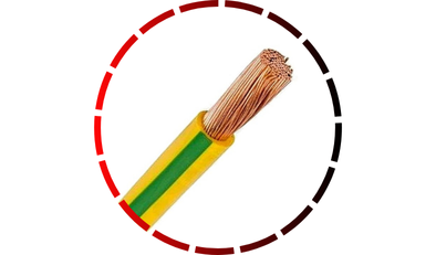 rolo com 100m de cabo de cobre 750v 2 5mm verde e amarelo brasileirinho corfio45 1