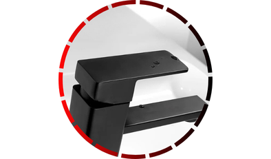 torneira preta fosca reta 29cm monocomando com misturador bancada 58