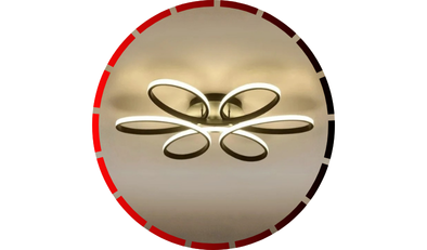 luminaria flower round trip led dimerizavel 0752w bivolt 65w branco 82