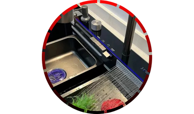 cuba gourmet multifuncional inteligente aco inox 304 preta 75x46x22cm kit completo domum 85 1