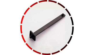 ducha quadrada slim 20x20cm com braco 40cm inox preta domum 4 4