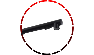 torneira gourmet monocomando preta extensivel para cozinha domum 45 2