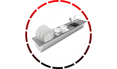 calha umida cinza de aco inox 304 tamanho 900x184x140mm domum 2 2