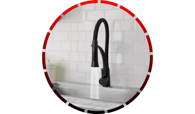 torneira cozinha gourmet bancada monocomando 50cm flexivel preto fosco domum 25 1