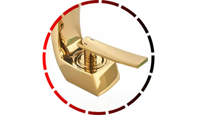 torneira banheiro metal bancada curva dourada domum 85 2