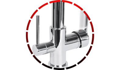 torneira gourmet monocomando com entrada para filtro de cozinha cromada domum85 6 1