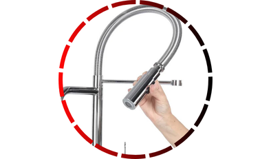 torneira gourmet monocomando com entrada para filtro de cozinha cromada domum85 6 2