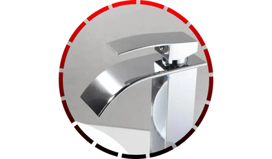 torneira gourmet monocomando para banheiro de bancada cascata cromada bica alta domum8 5 1