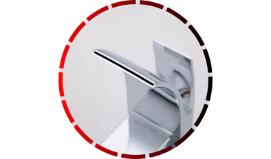 torneira gourmet monocomando para banheiro de bancada cascata cromada bica alta domum8 5 2