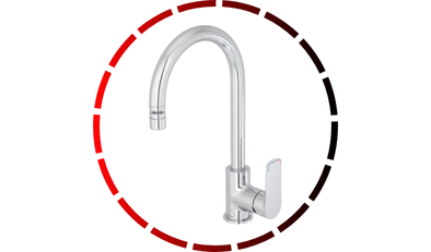 misturador monocomando mesa para cozinha cromado level one deca 85 2