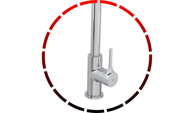 misturador monocomando de mesa para cozinha bica alta start deca 156 1