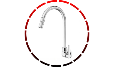 torneira para cozinha de parede bica alta gali docol 48