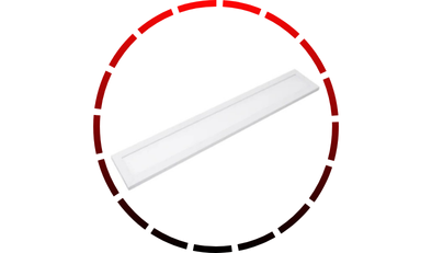 painel led embutir retangular 120x10cm 36w 4000k demi 45