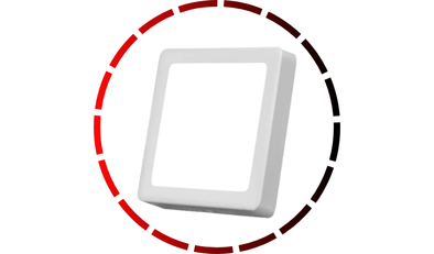 painel led quadrado 29cm sobrepor 24w demi 24