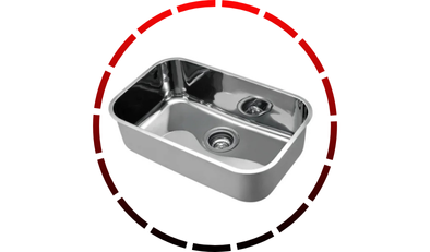 cuba de embutir invicta 56x34x18 aco alto brilho docol 15 2