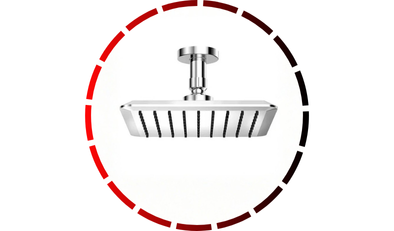 chuveiro de teto docolslim cromado docol 456