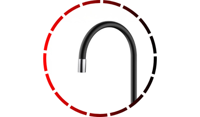 torneira para cozinha spice de bancada preta docol 48