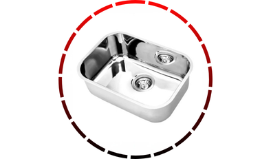 cuba de embutir invicta 47x32x18 aco alto brilho docol 654